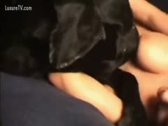 Hottie desires to fuck the dog.